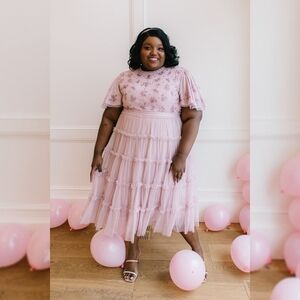 Ivy City Co Anastasia Dress in Mauve